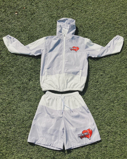 Grey Windbreaker Set