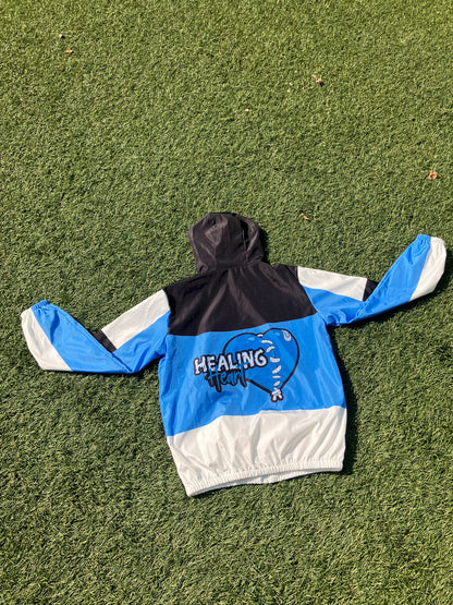 Blue Logo Windbreaker Set